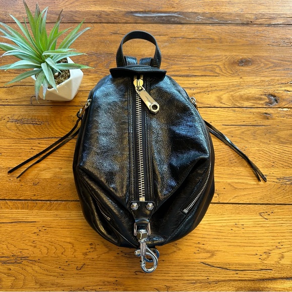 Rebecca Minkoff Julian Mini Backpack in Black Genuine Leather - Picture 1 of 12